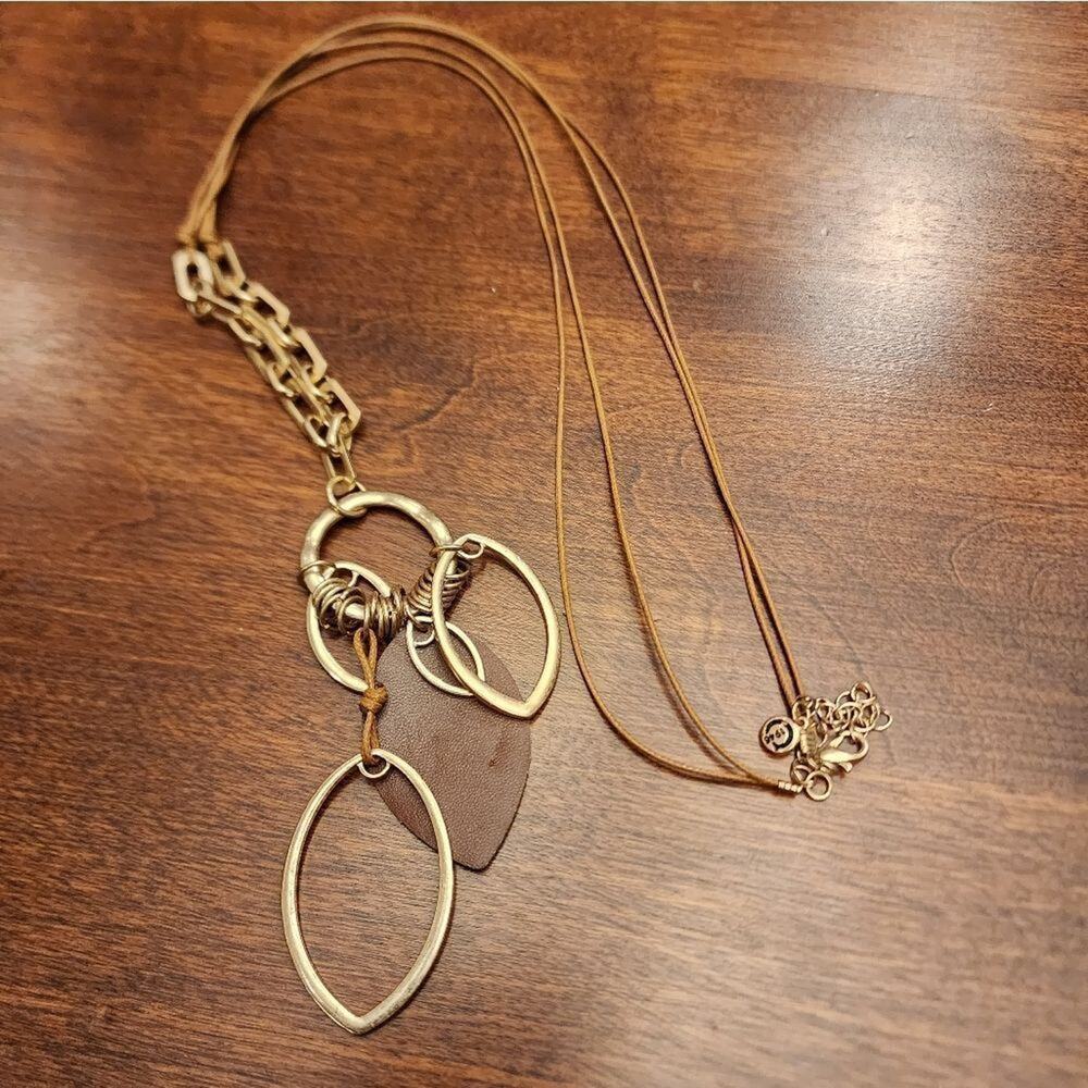 VINTAGE 1946 boho long pendant‎ necklace